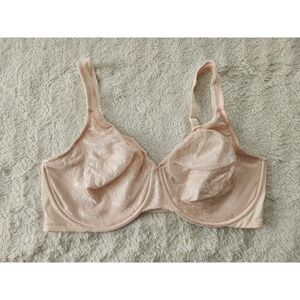 Curvation Women's Underwire Lace Bra Size 42DD Nude Full Coverage